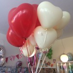 Heliumballons Herzen zur Hochzeit