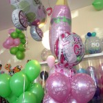 Heliumballons zur Geburt