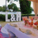 Leuchtbuchstaben zur Hochzeit