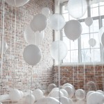 Ballondekoration mit Heliumballons